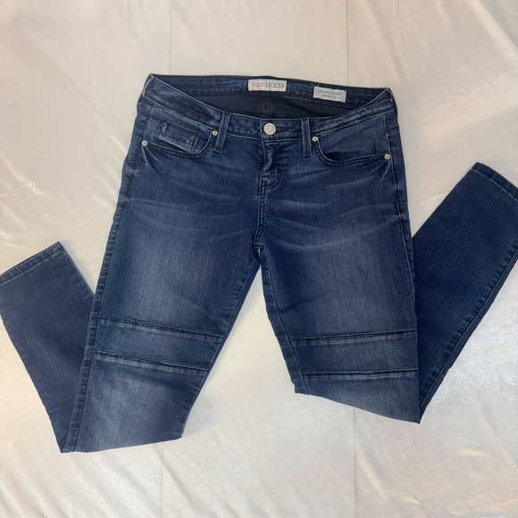 Guess Dark Blue Denim Low Rise Jegging Maxine Fit - Picture 1 of 12